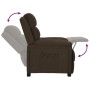 Sillón reclinable de tela marrón oscuro en Sillones | Comprar online en Foru.es