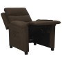 Sillón reclinable de tela marrón oscuro en Sillones | Comprar online en Foru.es