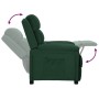Sillón reclinable de tela verde oscuro en Sillones | Comprar online en Foru.es