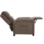 Sillón reclinable de tela gris taupe en Sillones | Comprar online en Foru.es