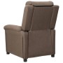 Sillón reclinable de tela gris taupe en Sillones | Comprar online en Foru.es