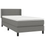 Cama box spring con colchón tela gris oscuro 100x200 cm de vidaXL, Camas y somieres - Ref: Foro24-3129530, Precio: 329,17 €, ...