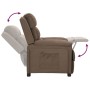 Sillón reclinable de tela gris taupe en Sillones | Comprar online en Foru.es