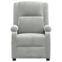Sillón reclinable de terciopelo gris claro en Sillones | Comprar online en Foru.es