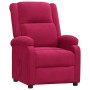 Sillón reclinable de terciopelo rojo tinto en Sillones | Comprar online en Foru.es