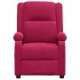 Sillón reclinable de terciopelo rojo tinto en Sillones | Comprar online en Foru.es
