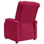 Sillón reclinable de terciopelo rojo tinto en Sillones | Comprar online en Foru.es