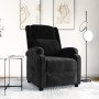 Sillón reclinable de terciopelo negro en Sillones | Comprar online en Foru.es