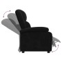 Sillón reclinable de terciopelo negro en Sillones | Comprar online en Foru.es