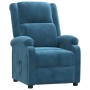 Sillón reclinable de terciopelo azul en Sillones | Comprar online en Foru.es