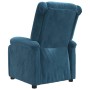 Sillón reclinable de terciopelo azul en Sillones | Comprar online en Foru.es