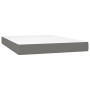 Cama box spring con colchón tela gris oscuro 140x200 cm de vidaXL, Camas y somieres - Ref: Foro24-3129554, Precio: 453,21 €, ...