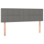 Cama box spring con colchón tela gris oscuro 140x200 cm de vidaXL, Camas y somieres - Ref: Foro24-3129714, Precio: 453,96 €, ...
