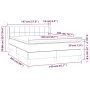 Boxspringbett mit dunkelgrauer Stoffmatratze 140x200 cm von vidaXL, Betten und Lattenroste - Ref: Foro24-3129714, Preis: 441,...