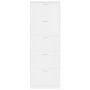 Mueble zapatero madera contrachapada blanco brillo 59x17x169 cm en Zapateros y organizadores de calzado | Comprar online en Foru