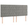 Cama box spring con colchón terciopelo gris claro 200x200 cm de vidaXL, Camas y somieres - Ref: Foro24-3129411, Precio: 723,1...