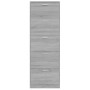 Mueble zapatero madera contrachapada gris Sonoma 59x17x169 cm en Zapateros y organizadores de calzado | Comprar online en Foru.e