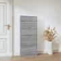 Mueble zapatero madera contrachapada gris Sonoma 59x17x150 cm en Zapateros y organizadores de calzado | Comprar online en Foru.e