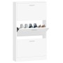 Zapatero blanco 59x17x108 cm Madera de ingeniería en Zapateros y organizadores de calzado | Comprar online en Foru.es