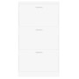 Zapatero blanco 59x17x108 cm Madera de ingeniería en Zapateros y organizadores de calzado | Comprar online en Foru.es