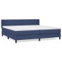 Cama box spring con colchón tela azul 200x200 cm de vidaXL, Camas y somieres - Ref: Foro24-3129583, Precio: 581,82 €, Descuen...