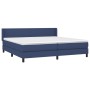 Cama box spring con colchón tela azul 200x200 cm de vidaXL, Camas y somieres - Ref: Foro24-3129583, Precio: 581,82 €, Descuen...