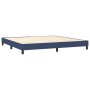 Cama box spring con colchón tela azul 200x200 cm de vidaXL, Camas y somieres - Ref: Foro24-3129583, Precio: 581,82 €, Descuen...