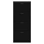 Mueble zapatero madera contrachapada negro 63x24x147 cm en Zapateros y organizadores de calzado | Comprar online en Foru.es