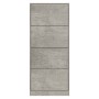 Mueble zapatero madera contrachapada gris hormigón 63x24x147 cm en Zapateros y organizadores de calzado | Comprar online en Foru