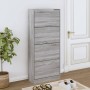 Mueble zapatero madera contrachapada gris Sonoma 63x24x147 cm en Zapateros y organizadores de calzado | Comprar online en Foru.e