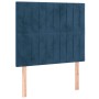 Cama box spring con colchón terciopelo azul oscuro 90x200 cm de vidaXL, Camas y somieres - Ref: Foro24-3129313, Precio: 385,8...