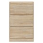 Mueble zapatero madera contrachapada roble Sonoma 63x24x103 cm en Zapateros y organizadores de calzado | Comprar online en Foru.