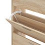 Mueble zapatero madera contrachapada roble Sonoma 63x24x103 cm en Zapateros y organizadores de calzado | Comprar online en Foru.