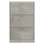 Mueble zapatero madera contrachapada gris hormigón 63x24x103 cm en Zapateros y organizadores de calzado | Comprar online en Foru