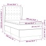 Cama box spring con colchón terciopelo gris claro 90x190 cm de vidaXL, Camas y somieres - Ref: Foro24-3129423, Precio: 327,78...
