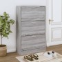 Mueble zapatero madera contrachapada gris Sonoma 63x24x103 cm en Zapateros y organizadores de calzado | Comprar online en Foru.e