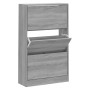 Mueble zapatero madera contrachapada gris Sonoma 63x24x103 cm en Zapateros y organizadores de calzado | Comprar online en Foru.e