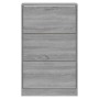 Mueble zapatero madera contrachapada gris Sonoma 63x24x103 cm en Zapateros y organizadores de calzado | Comprar online en Foru.e