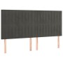 Cama box spring con colchón terciopelo gris oscuro 160x200 cm de vidaXL, Camas y somieres - Ref: Foro24-3129340, Precio: 543,...