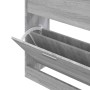Mueble zapatero madera contrachapada gris Sonoma 63x24x81 cm en Zapateros y organizadores de calzado | Comprar online en Foru.es