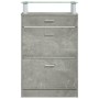 Mueble zapatero madera contrachapada gris hormigón 63x24x104 cm en Zapateros y organizadores de calzado | Comprar online en Foru