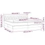 Box spring bed with cream fabric mattress 200x200 cm by vidaXL, Beds and slatted bases - Ref: Foro24-3129982, Price: 572,22 €...