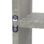 Estantería de pared con 8 compartimentos gris hormigón en Estanterías | Comprar online en Foru.es