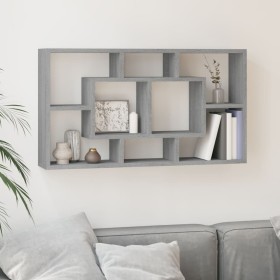 Estantería de pared con 8 compartimentos gris Sonoma en Estanterías | Comprar online en Foru.es