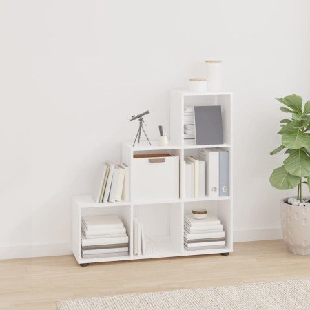 Estantería forma de escalera madera contrachapada blanco brillo en Librerías y estanterías | Comprar online en Foru.es