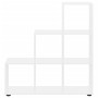Estantería forma de escalera madera contrachapada blanco brillo en Librerías y estanterías | Comprar online en Foru.es