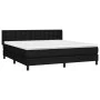 Box spring bed with black fabric mattress 180x200 cm by vidaXL, Beds and slatted bases - Ref: Foro24-3130051, Price: 581,07 €...