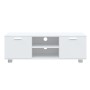 Mueble para TV madera contrachapada blanco 120x40,5x35 cm en Muebles TV | Comprar online en Foru.es