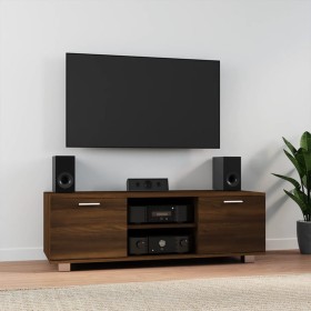 Mueble para TV madera contrachapada marrón roble 120x40,5x35 cm en Muebles TV | Comprar online en Foru.es