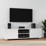 Mueble para TV madera contrachapada blanco 120x40,5x35 cm en Muebles TV | Comprar online en Foru.es